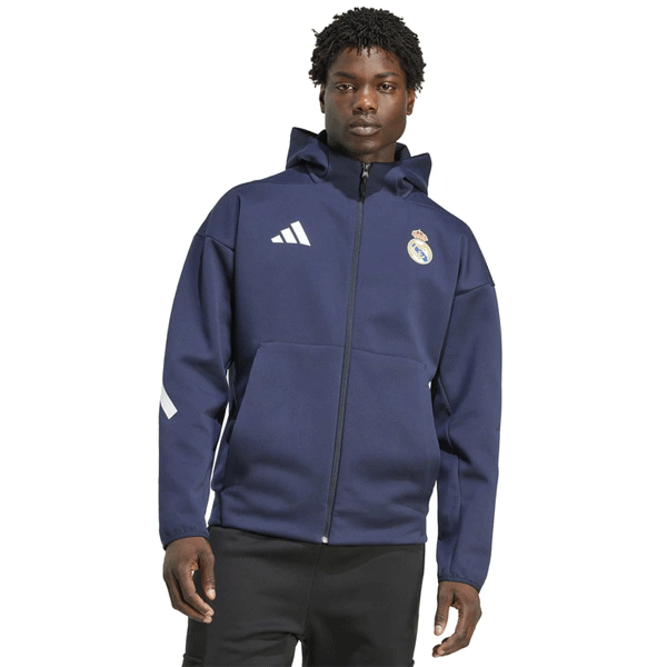 adidas レアルマドリード フリーススウェット 24/25 ハーフジップ 世界