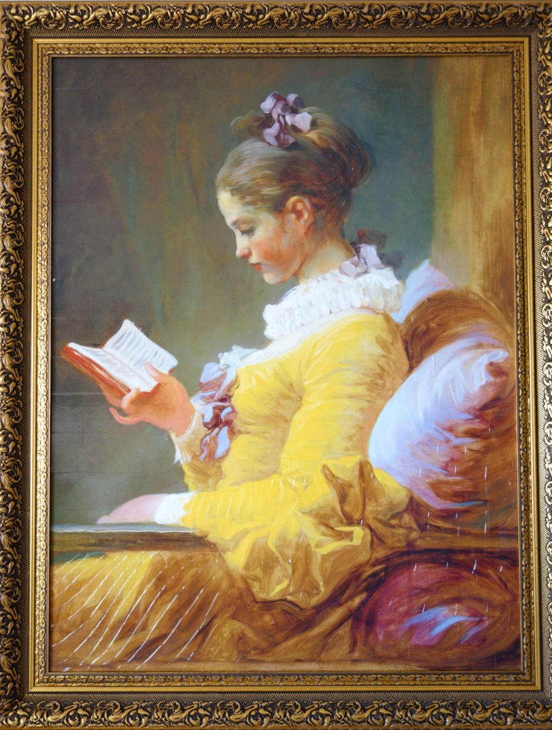 楽天市場】☆ フラゴナール「本を読む少女」 アート紙にアート紙に