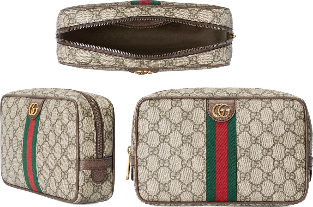 楽天市場】GUCCIグッチ 化粧ポーチ小物入れエンスインターロッキングGG