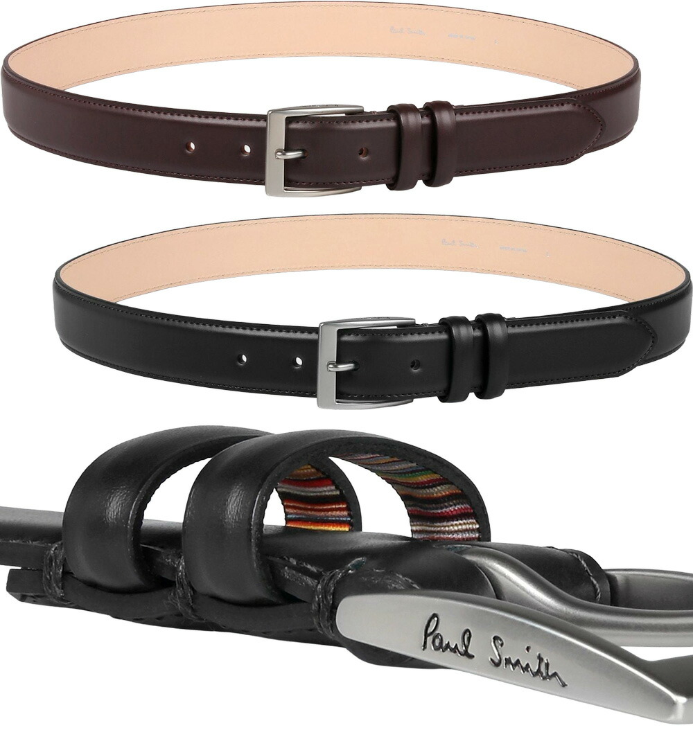 楽天市場】Paul Smith ポールスミスビジネススタイルベルトブラック