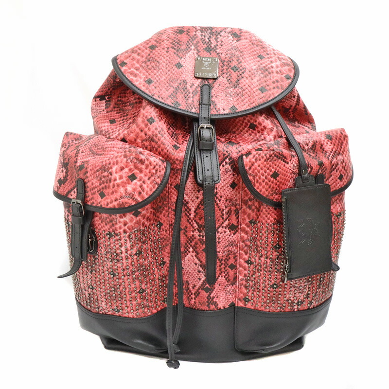 楽天市場】MCM エムシーエム スタッズ付きリュックサック DUAL STARK