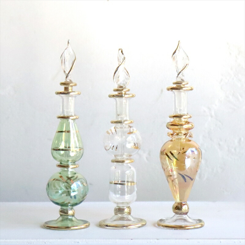 楽天市場】ガラス香水瓶 3本セット エジプト製 Egyptian Purfume