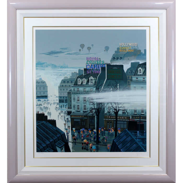 楽天市場】ヒロヤマガタ シルクスクリーン 1991 霧の