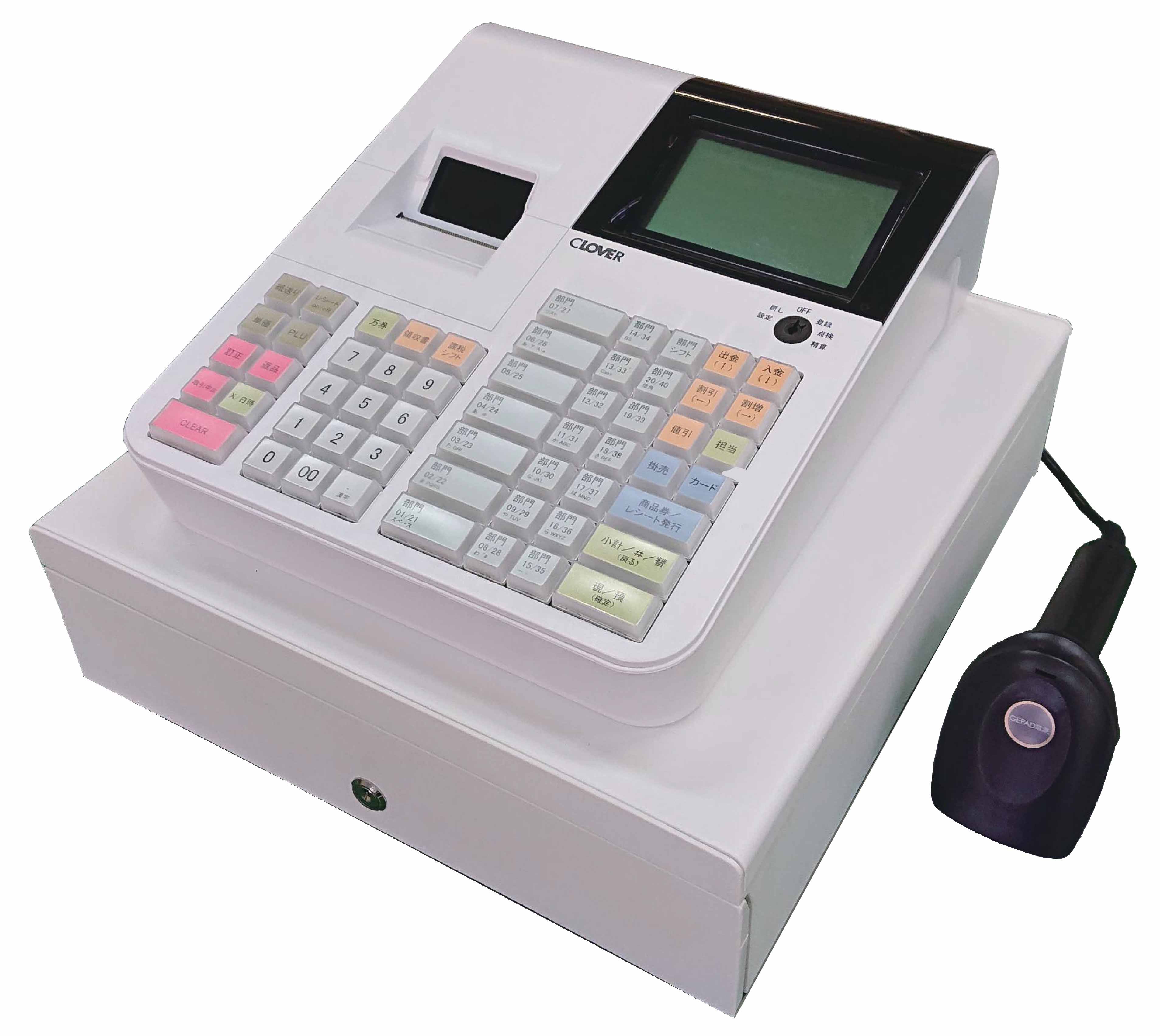 楽天市場】インボイス対応レジスター クローバー電子 本体 JET400Z