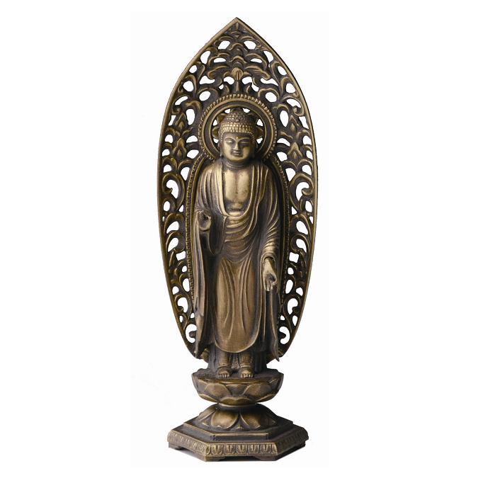 楽天市場】高岡銅器 本格金属仏像[古美金] 阿弥陀如来 15cm いぬ