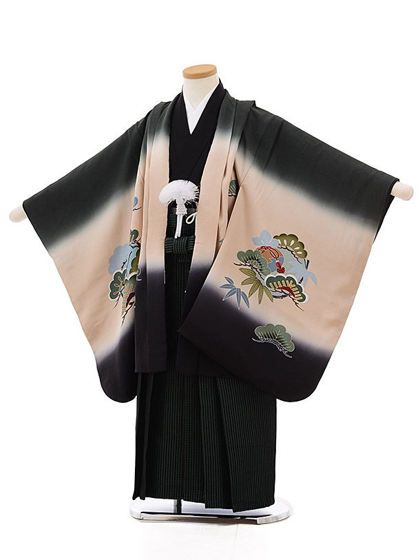 楽天市場】七五三レンタル 男の子 5475 高級正絹 黒地 富士に新幹線