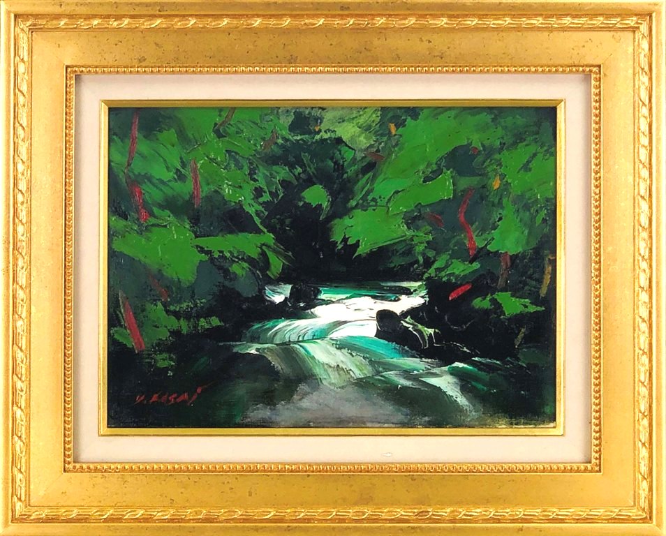 楽天市場】木下龍之介 「桜島」 油彩4号 : 小野画廊