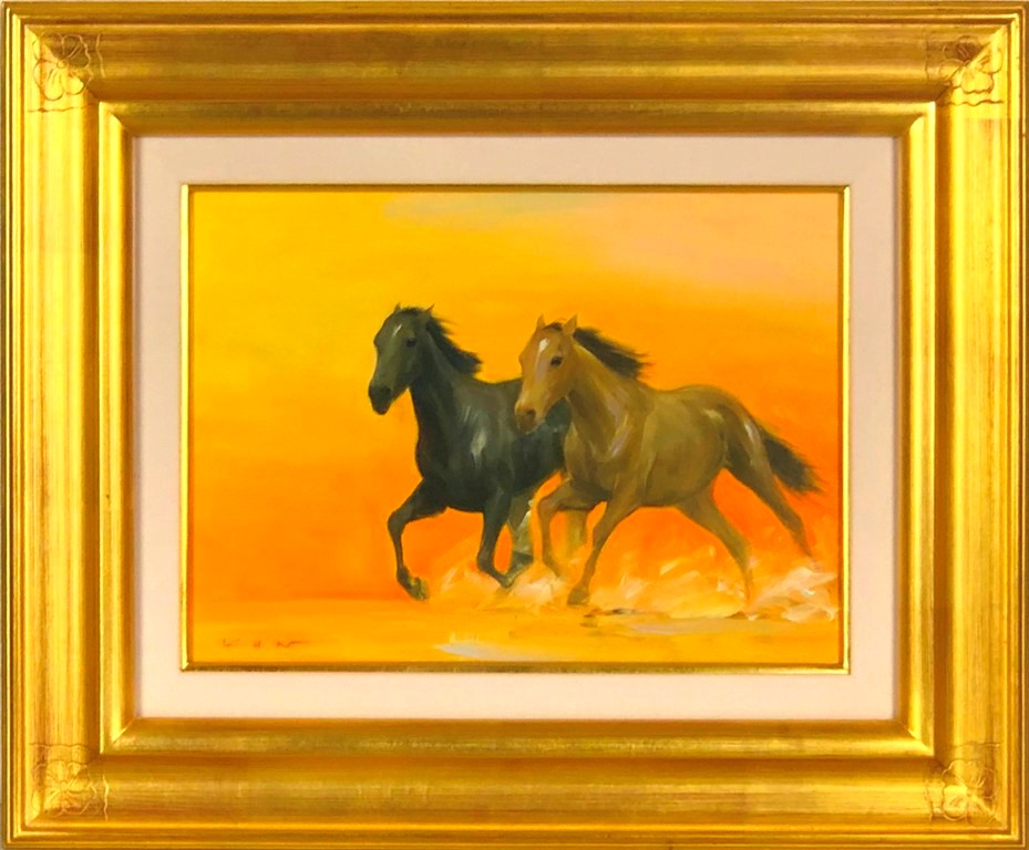 楽天市場】安永勝美 「長野路初秋」 油彩6号 : 小野画廊