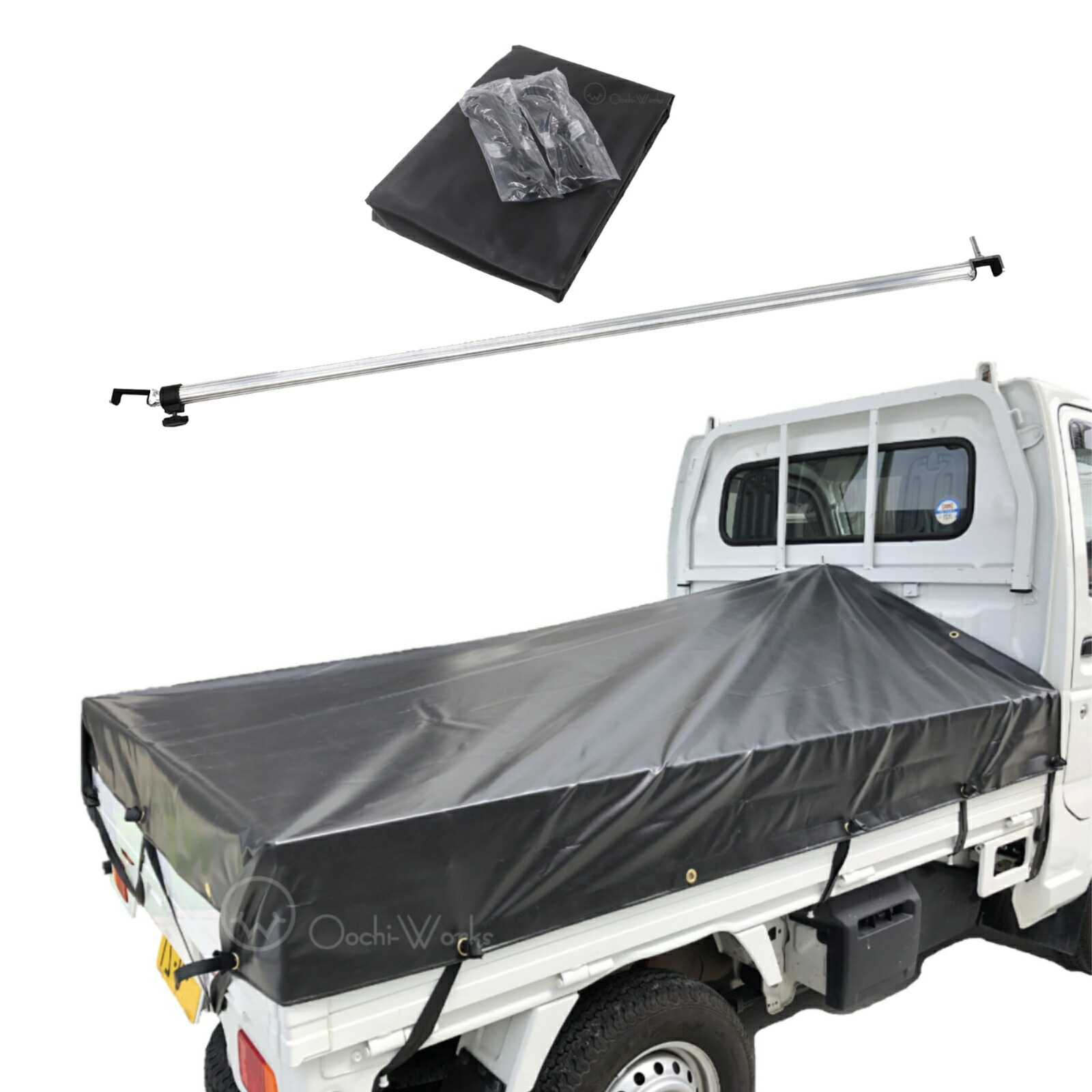 楽天市場】トラックシート ハイゼットジャンボ用シート 伸縮式荷台