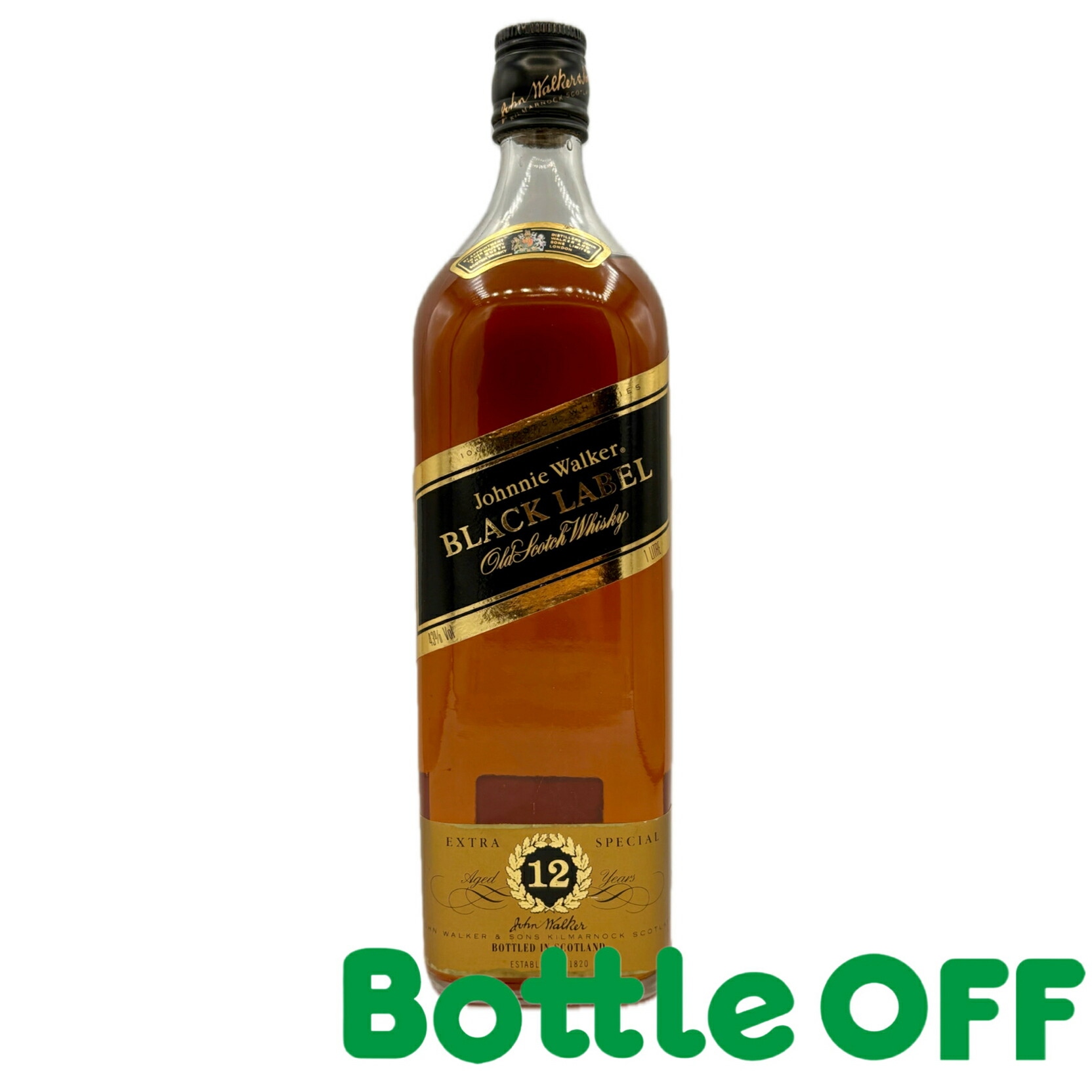 楽天市場】ジョニーウォーカー 黒ラベル 90年代初期モデル 箱付き