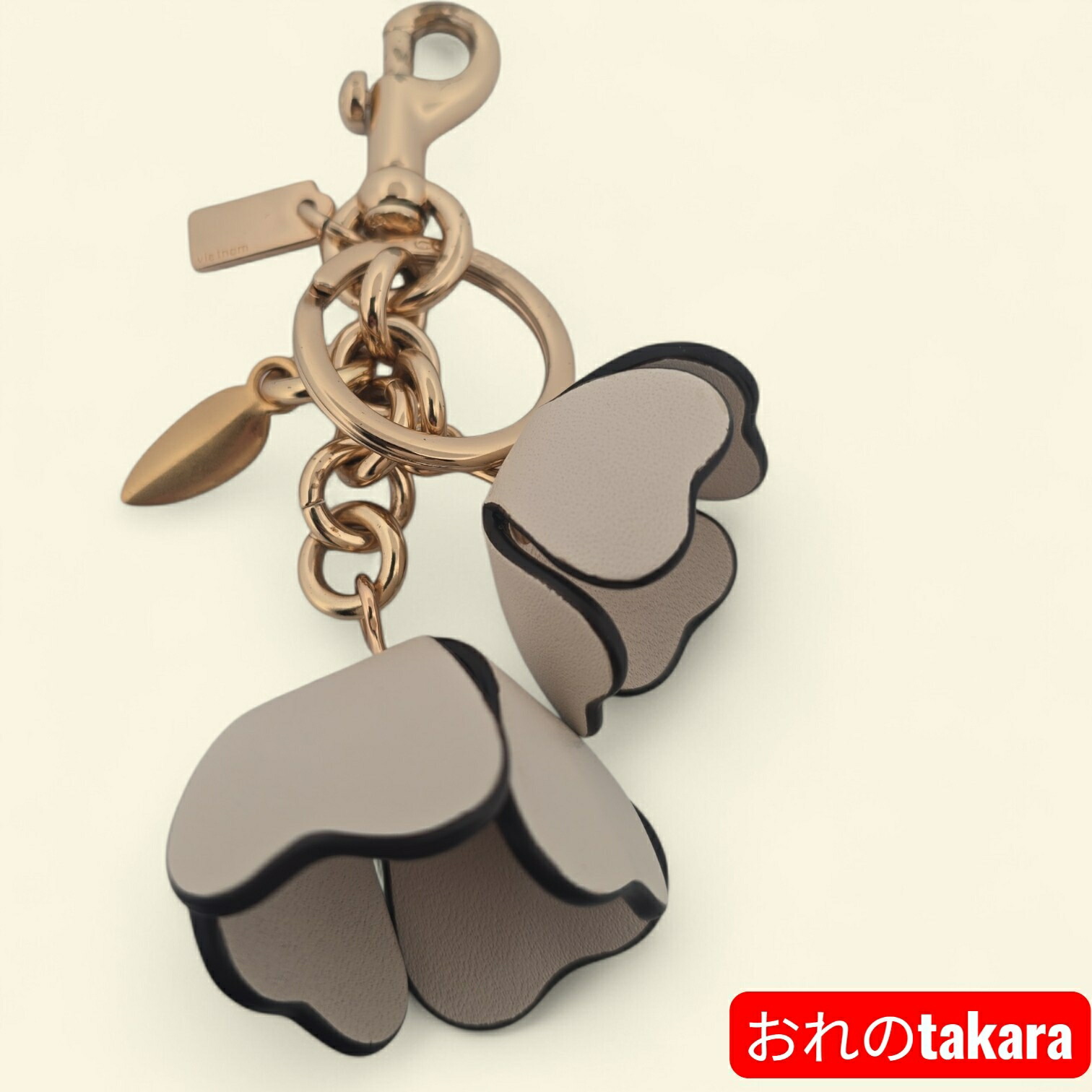 楽天市場】コーチ エッセンシャル ティー ローズ バッグ チャーム