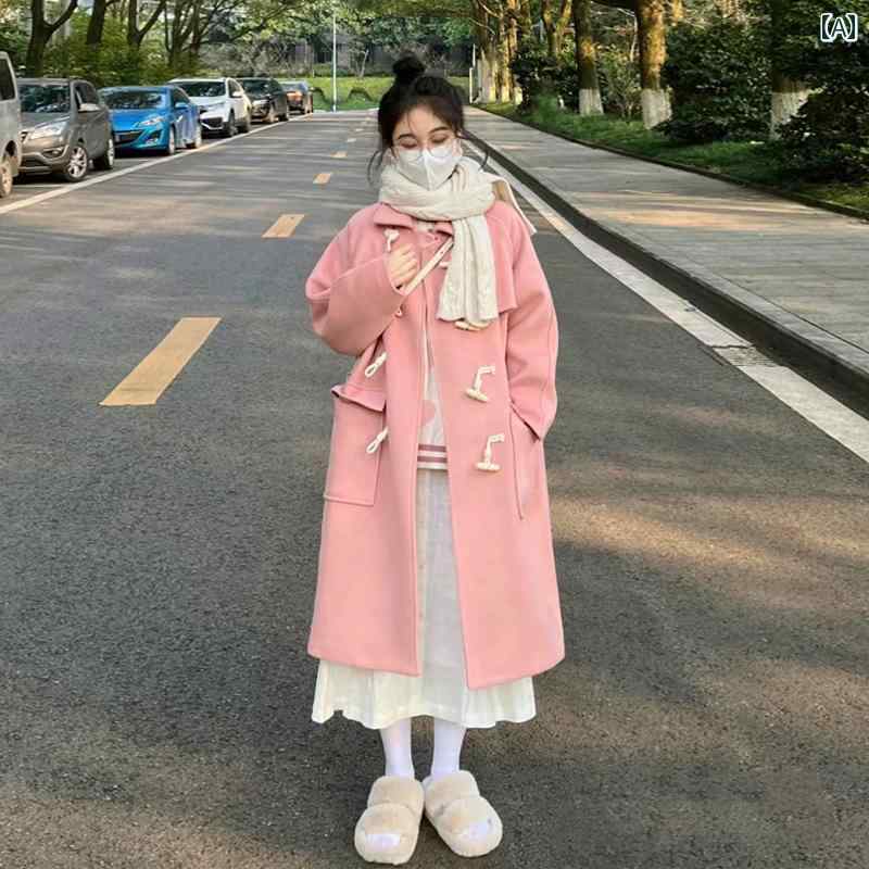 楽天市場】ダッフルコート レディース アウター ミドル丈 秋冬 ホーン