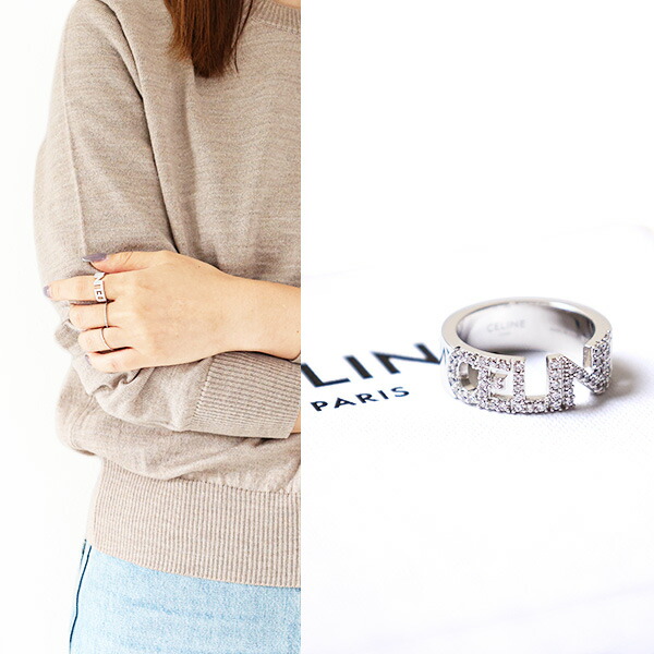 楽天市場】CELINE セリーヌ リング Monochroms Strass Ring 460YT6BCZ