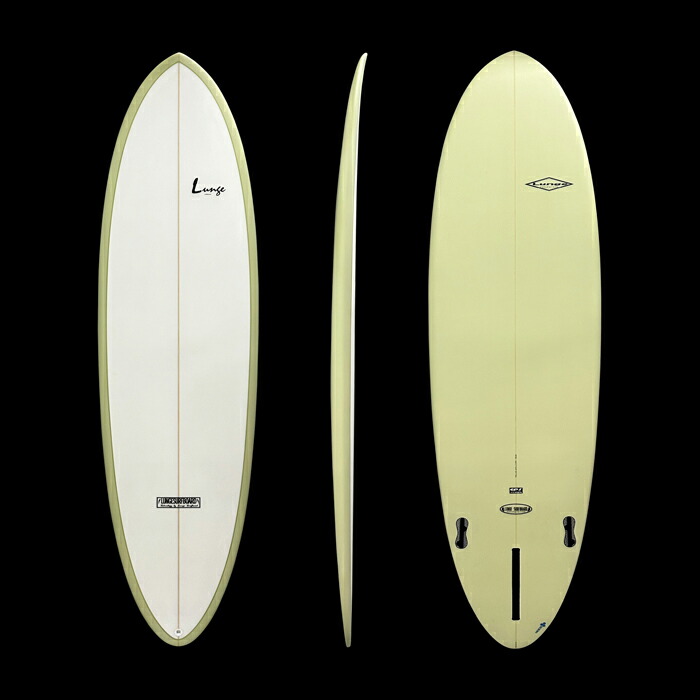 楽天市場】LUNGE TURKEY ミニロングサーフボード EPS クールグレイ 6'8