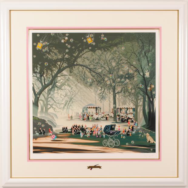 楽天市場】ヒロ・ヤマガタ ミレニアム インテリア 絵画 シルク