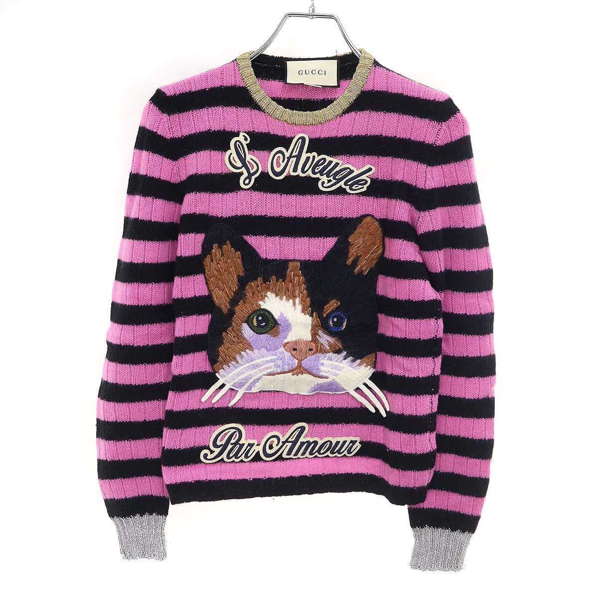 楽天市場】GUCCI GG JACQUARD BORDER KNIT Size-XL 496458-X9107