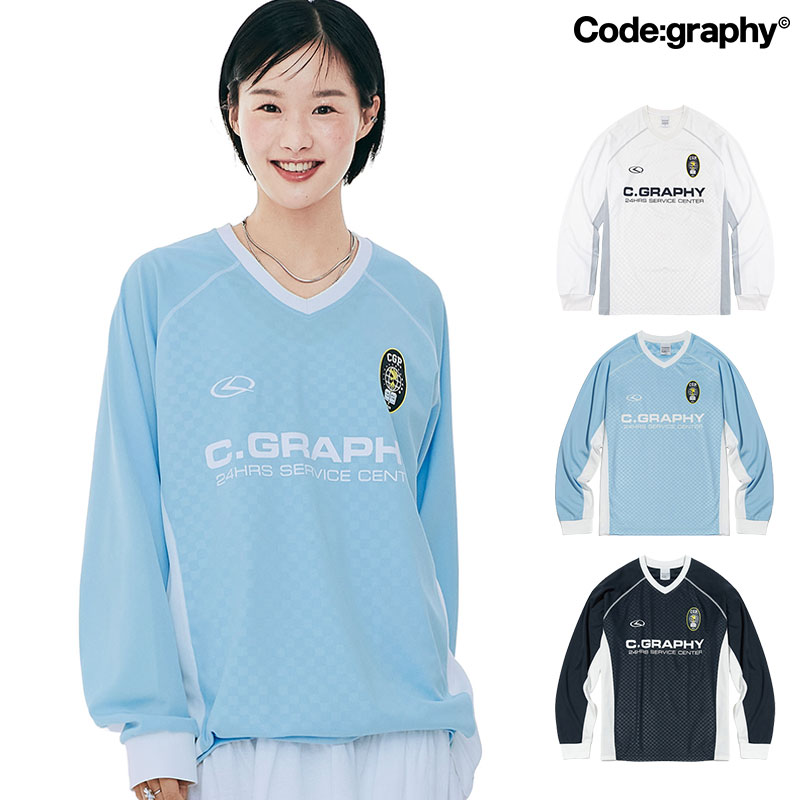 CODEGRAPHY コードグラフィー スポーツデザイン ロングスリーブ