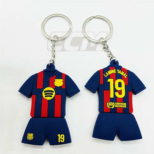 10点FCバルセロナユニフォームキーホルダーストラップロナウジーニョ