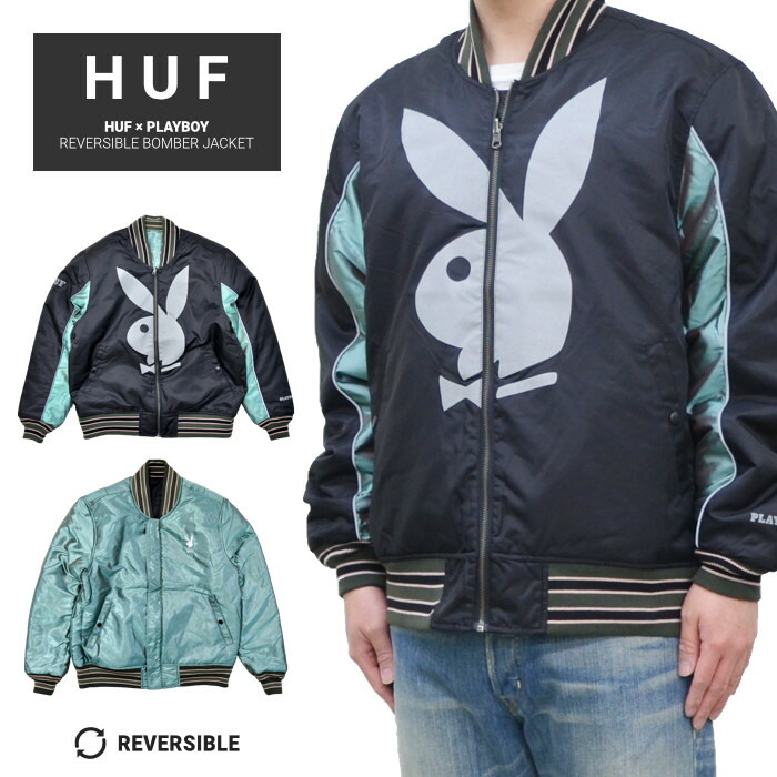 楽天市場】ハフ HUF スカジャン リバーシブルジャケット ボンバー