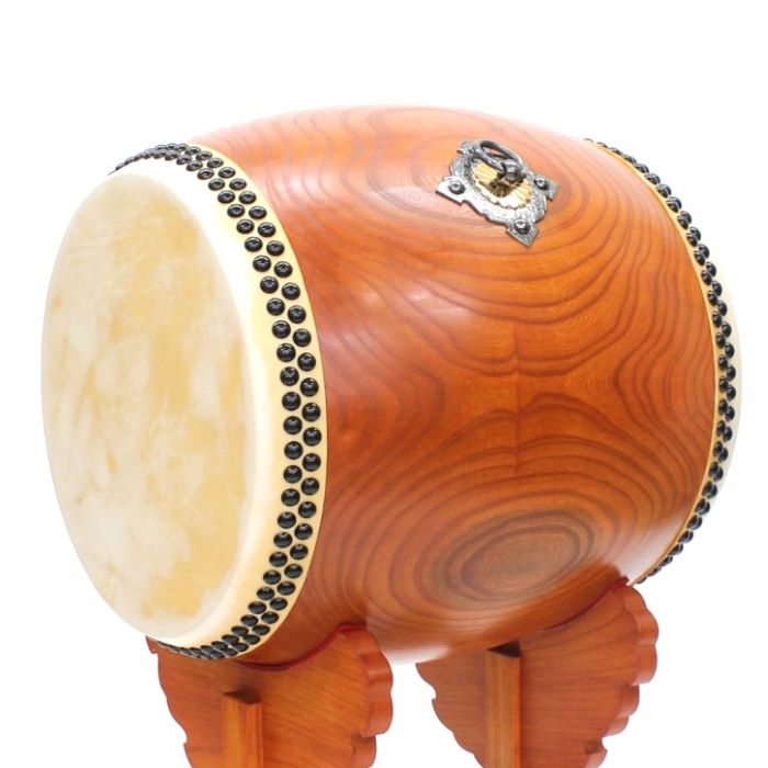 楽天市場】長胴太鼓欅製 1尺5寸 革面直径45cm長胴太鼓 和太鼓 わだいこ