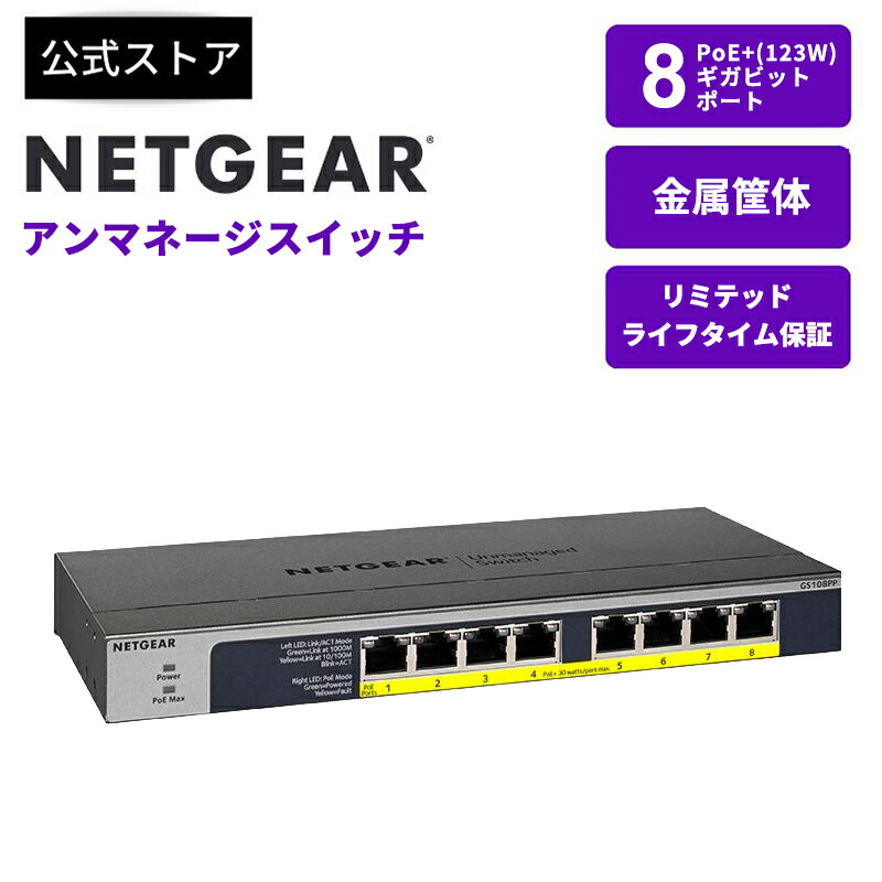 楽天市場】NETGEAR ( ネットギア ) スイッチングハブ ギガ 8ポート