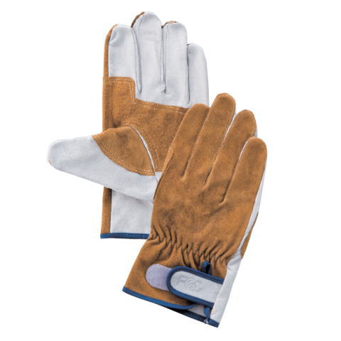 楽天市場】(10双セット) 作業手袋 EX-233豚皮レインジャー型アテ付き