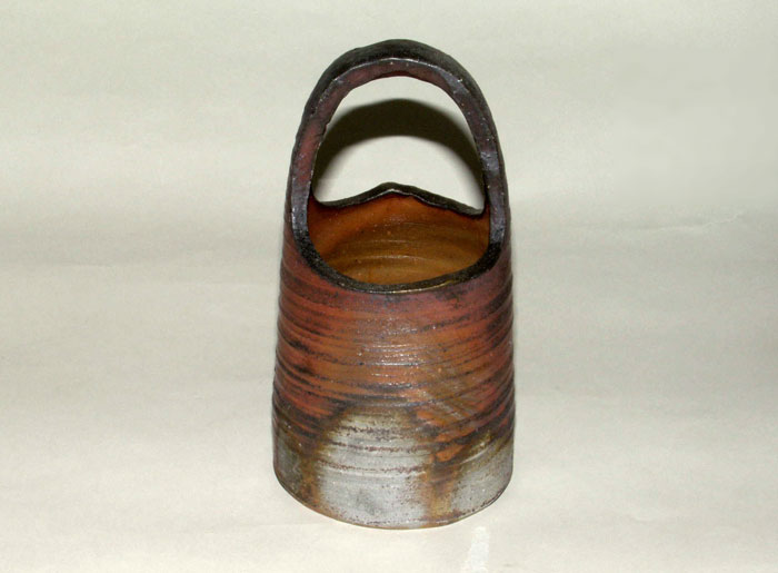 楽天市場】備前焼 花瓶 一輪挿し フラワーベース 丸 ヒダスキ 乗松美歩