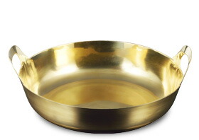 楽天市場】【伝統工芸品】ガス火用 真鍮製 揚げ鍋 (取手付き) 30cm