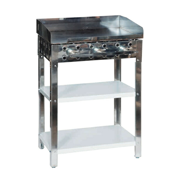 楽天市場】鉄板焼き グリラー750（火床+6mm鉄板）3方囲 LPガス