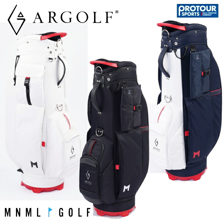 楽天市場】ARGOLF×MNML GOLF コラボ キャディバッグ TERRA Stand SN1