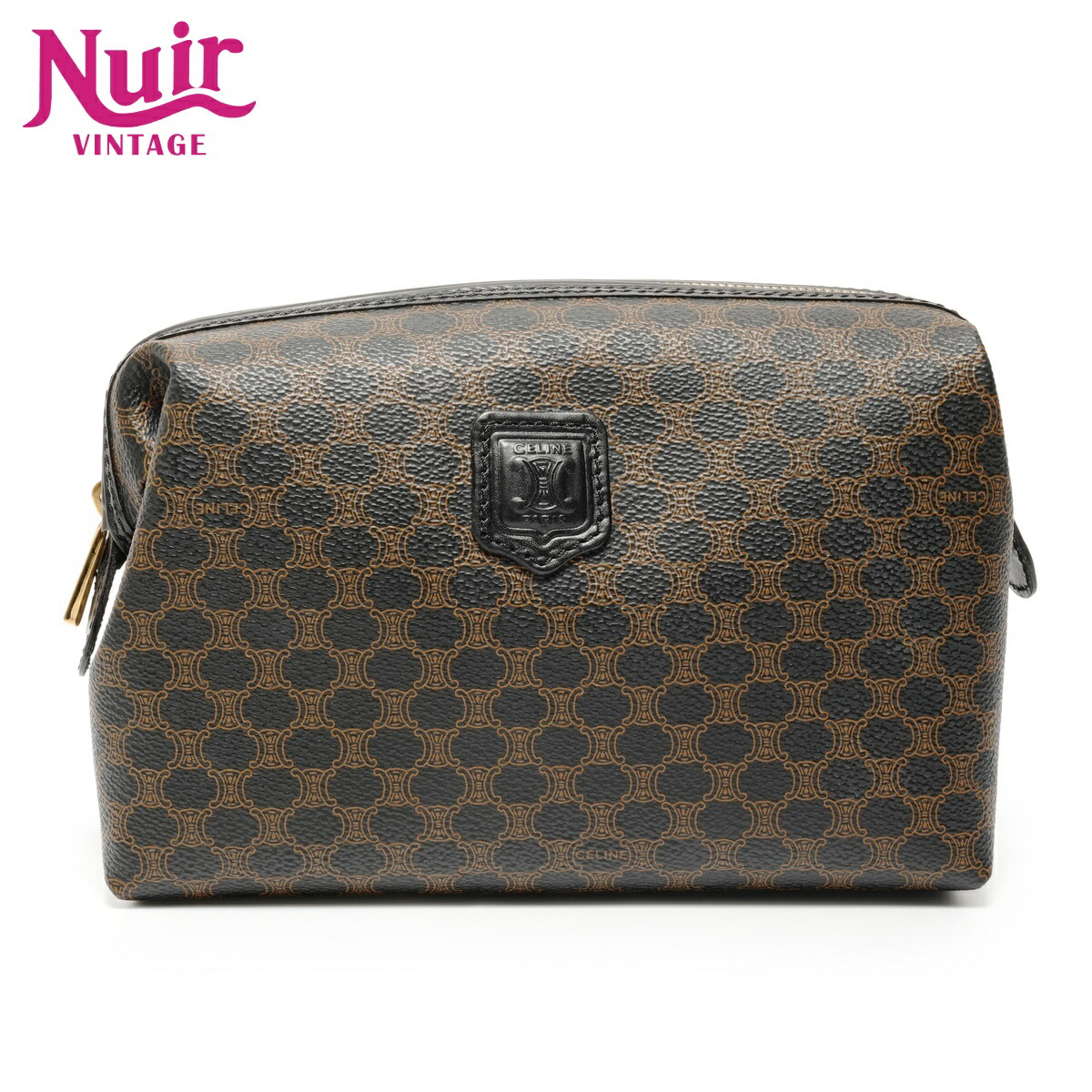 楽天市場】【バッグ】CELINE セリーヌ マカダム柄 ポーチ コスメポーチ