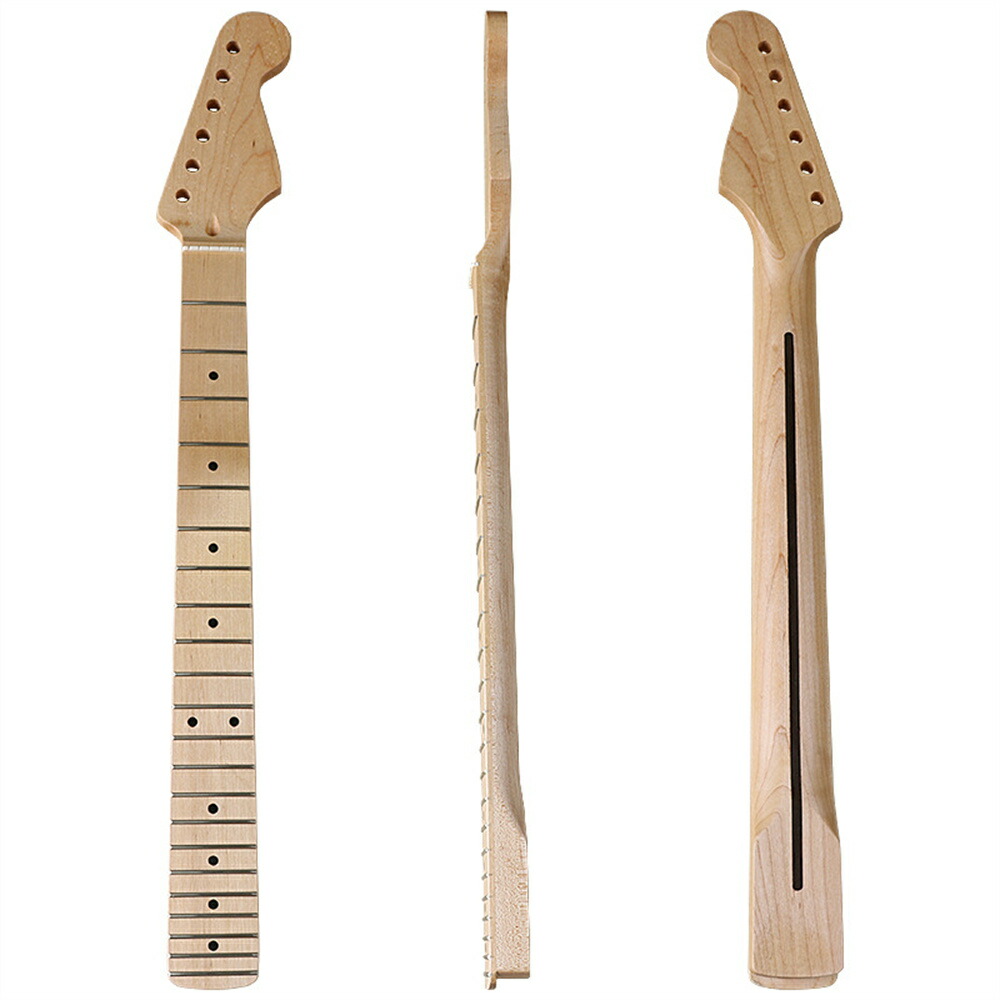 楽天市場】ギターネック STタイプ用交換ネック 21フレット 艶消し