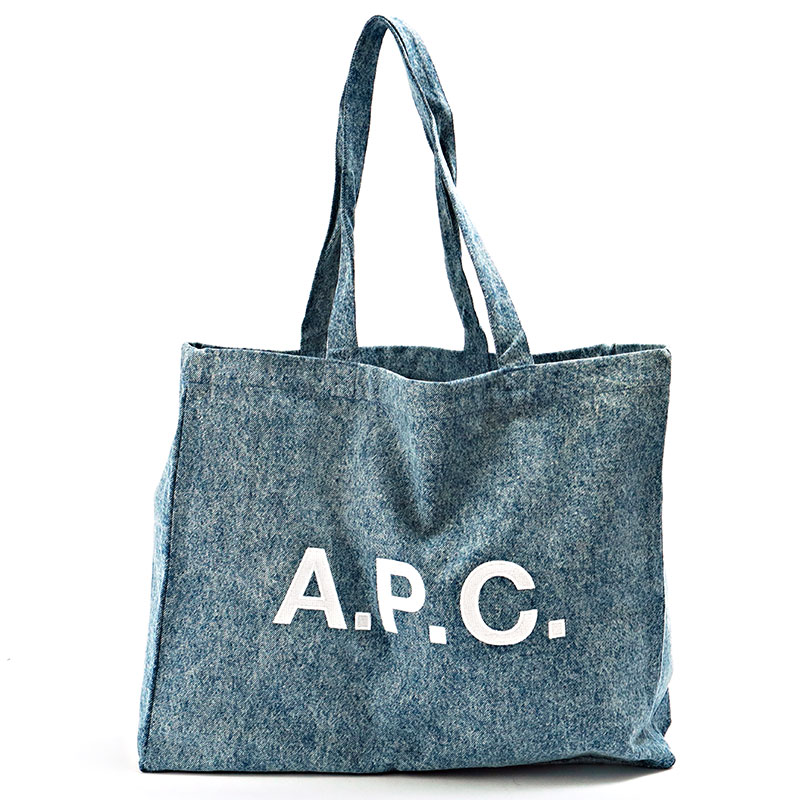 楽天市場】APC アーペーセー トートバッグ デニムトート デニムブルー