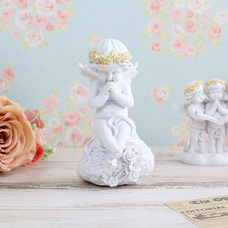 楽天市場】天使の置物 エンジェル ベンチ 2タイプより選択ハート