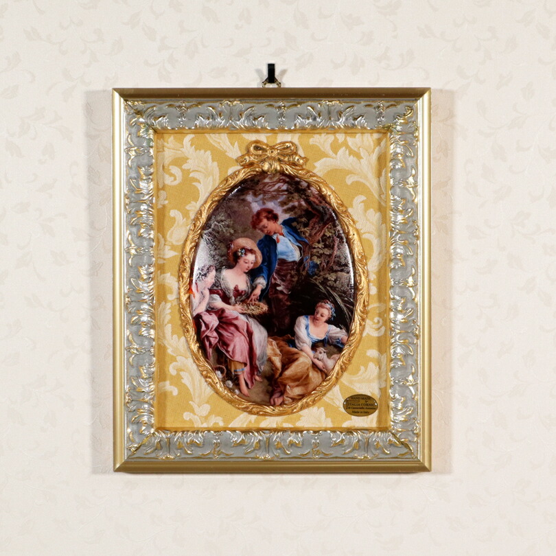 楽天市場】油絵 南イタリアの額絵 アート 絵画 額縁 輸入家具