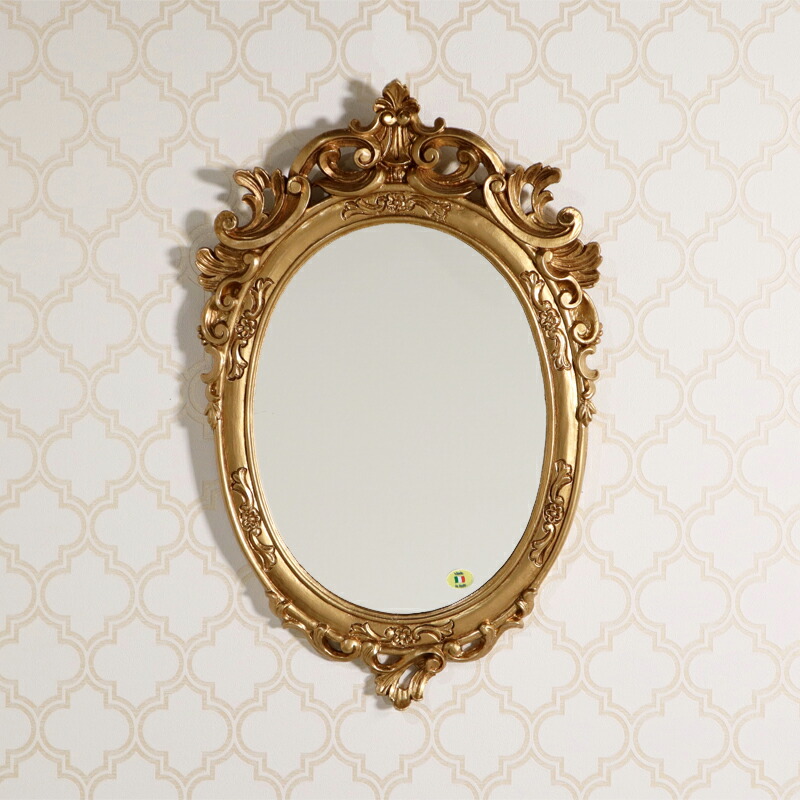 楽天市場】イタリア製 ウォールミラー ゴールドイタリア ミラー