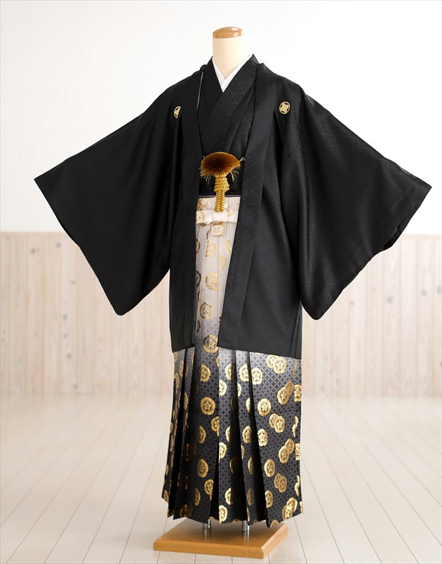 楽天市場】【広幅・4L・5L】男性 紋付袴 一式セット レンタル「黒亀甲