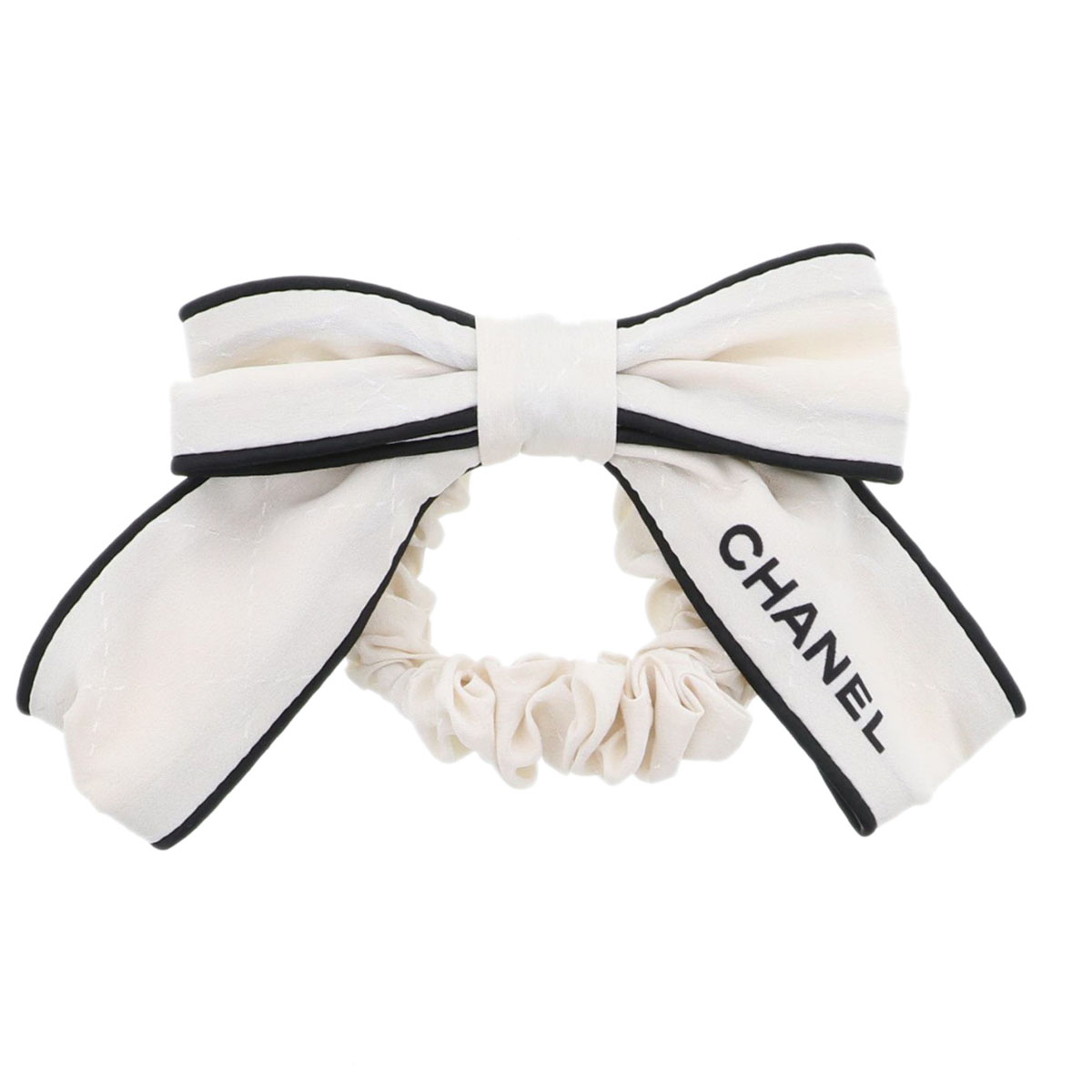 楽天市場】CHANEL シャネル シュシュ ヘア アクセサリー リボン CC