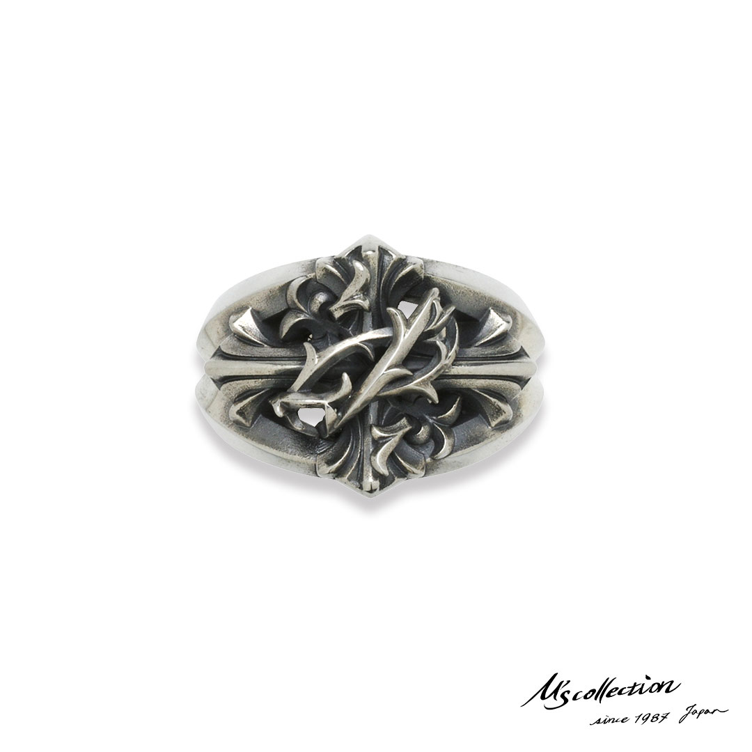 楽天市場】エムズコレクション テンタクルス クロス リング シルバー