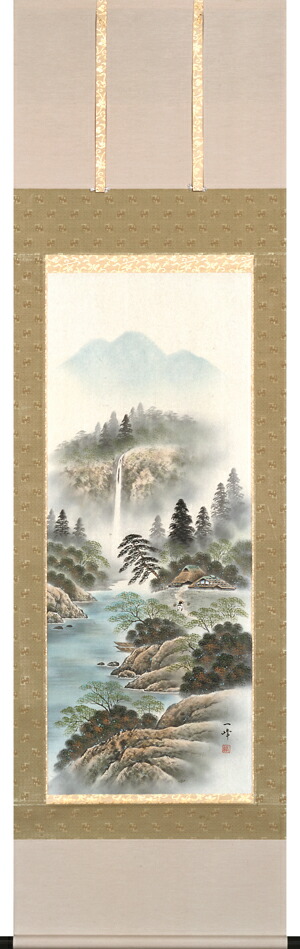 楽天市場】掛け軸 掛軸（かけじく）販売店開運四神山水（中島 洋介