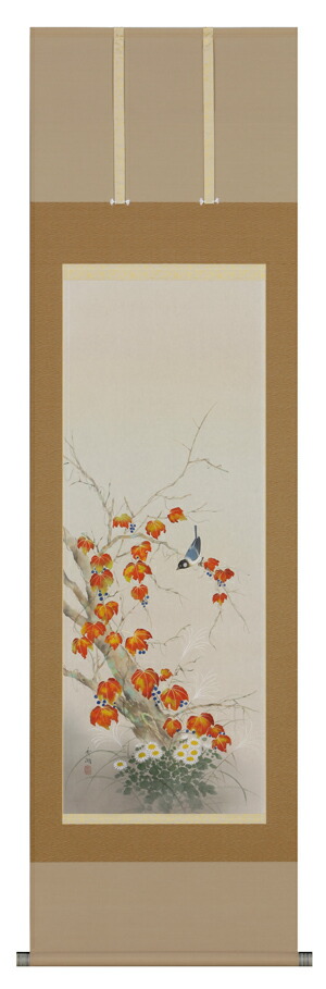 楽天市場】掛け軸 掛軸（かけじく） 桜に小禽（北条 静香）全国送料