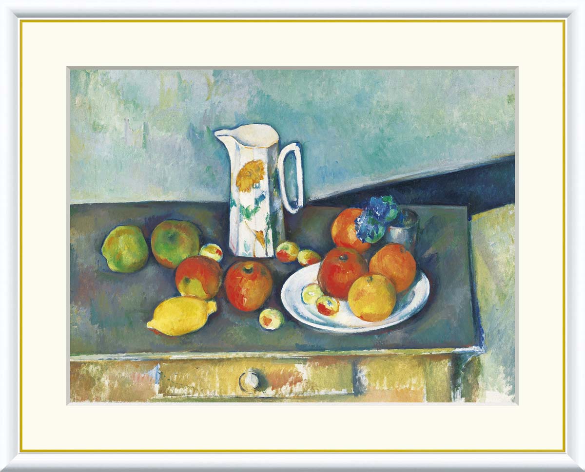 楽天市場】有名 画家 額入りアート セザンヌ 静物 J1-059 F8:61cm×49.5
