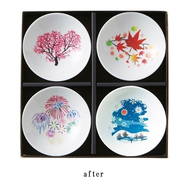 冷感 日本四季 平盃揃＜リゾートトラストセレクション＞|食器