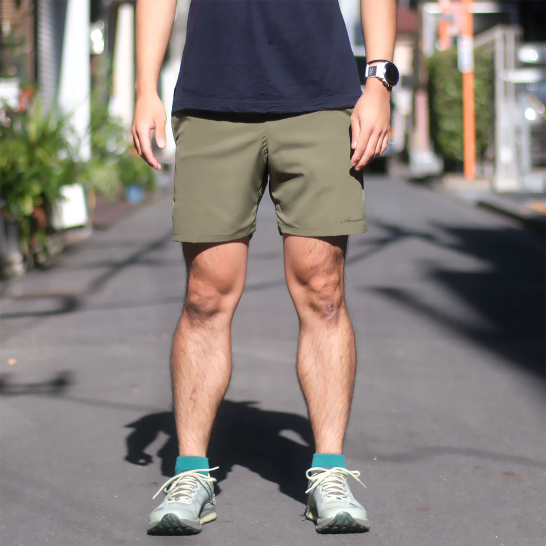 アンサーフォー / 4ポケットショートパンツ02（モスグリーン） – Run