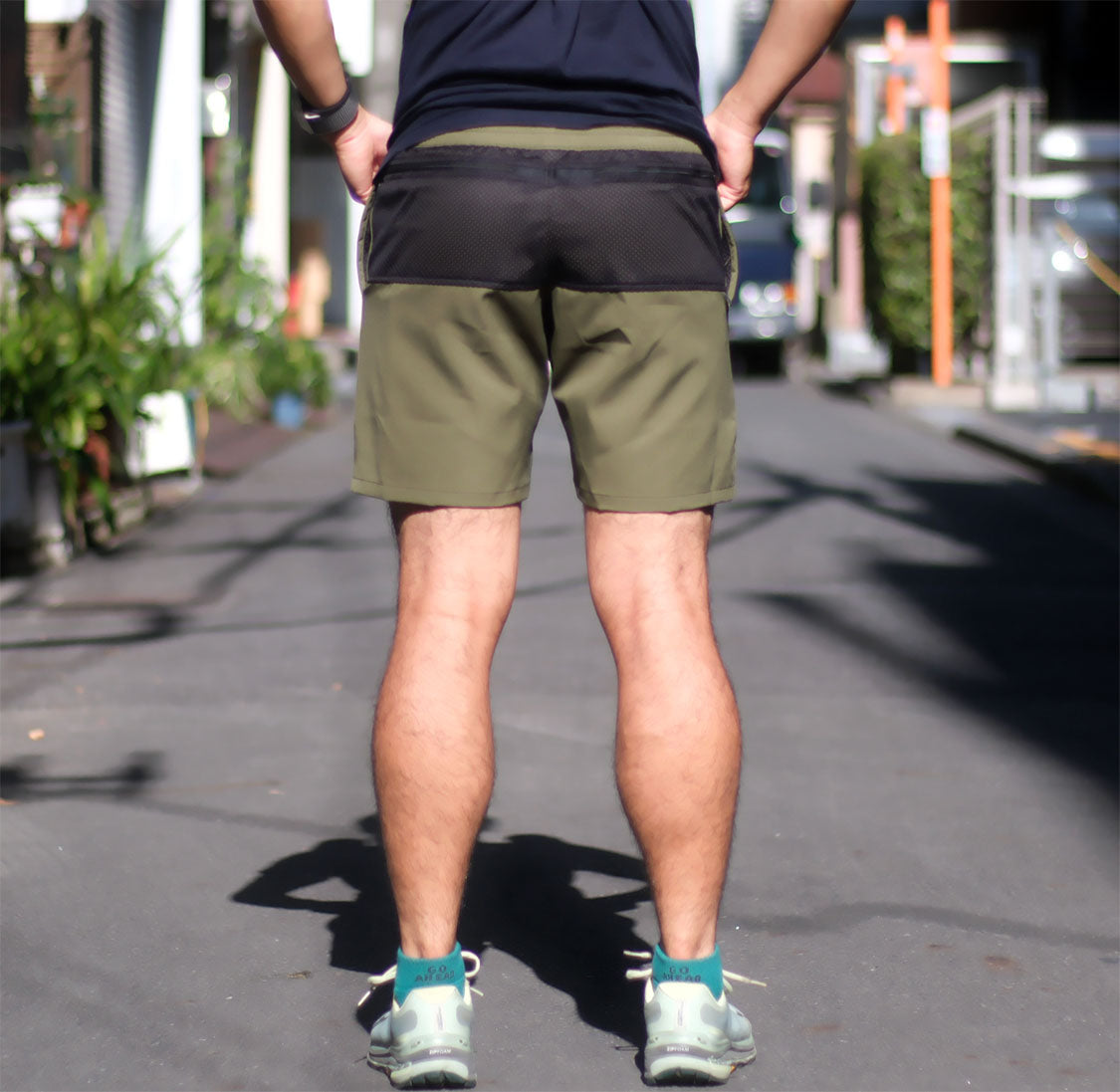 アンサーフォー / 4ポケットショートパンツ02（モスグリーン） – Run