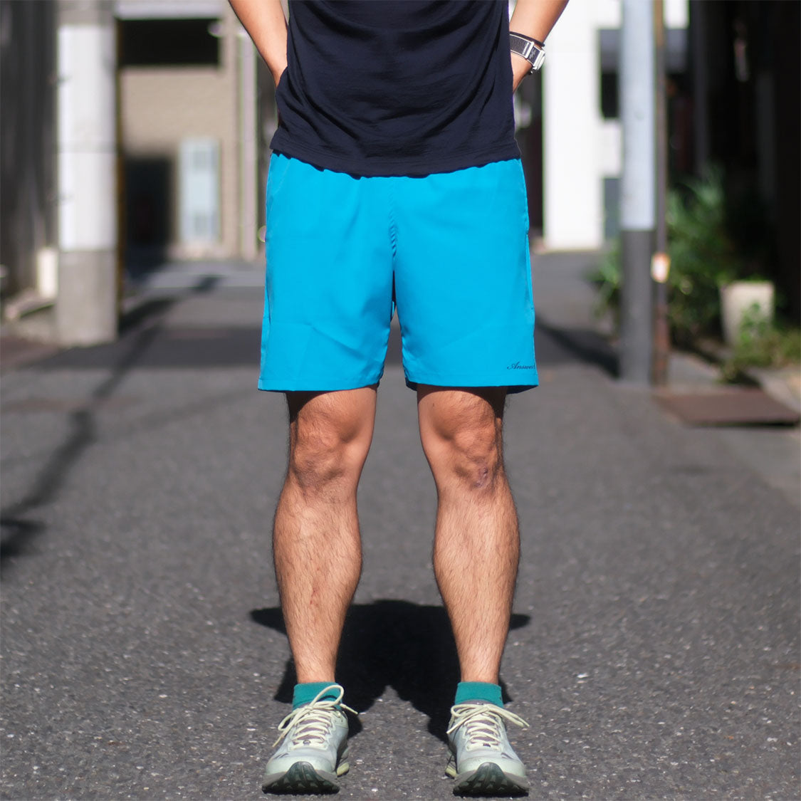 アンサーフォー / 4ポケットショーツ 02（ターコイズブルー） – Run
