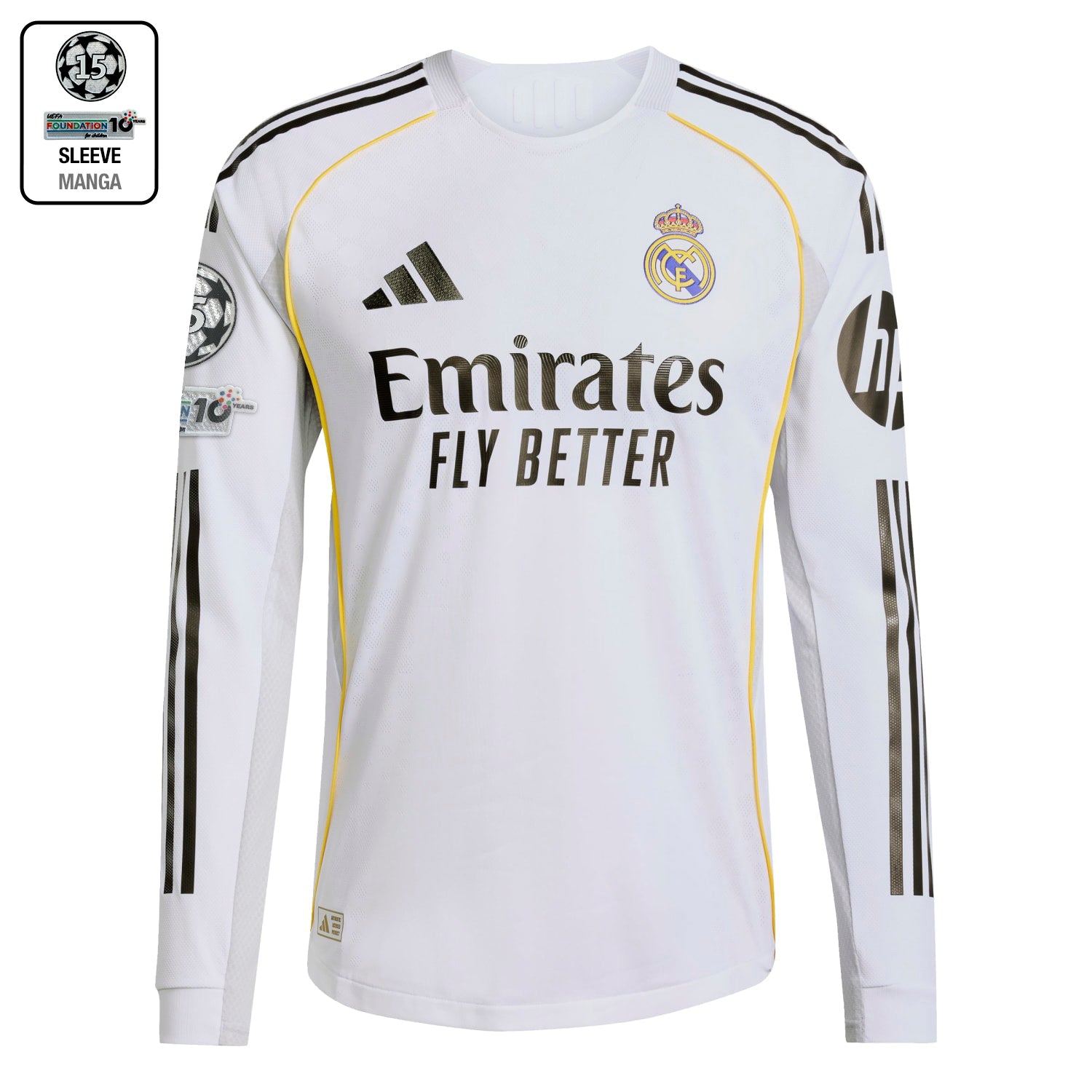 メンズ ホーム オーセンティック長袖ユニフォーム 25/26 ホワイト