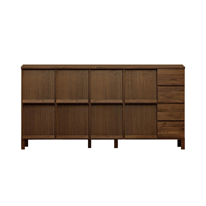 レッチェ 180マガジンレコードラック (4列＋引き出し4杯) | 高野木工