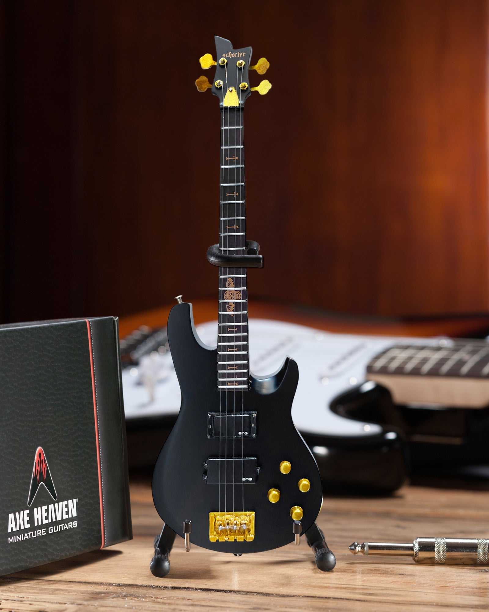 AVENGED SEVENFOLD - JOHNNY CHRIST - SCHECTER SATIN BLACK BASS