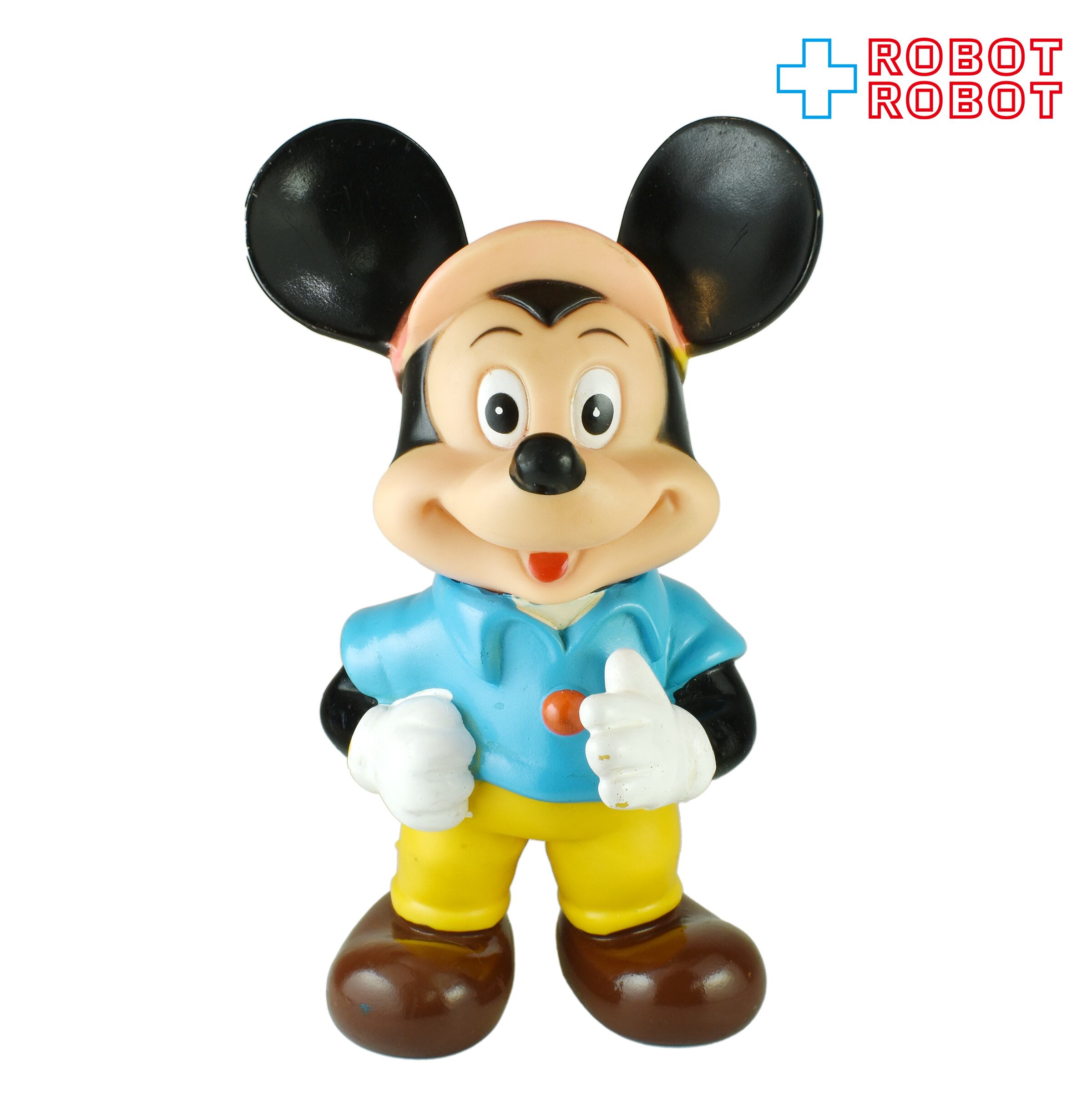 中嶋製作所 ディズニー ミッキーマウス ソフビフィギュア 水色シャツ